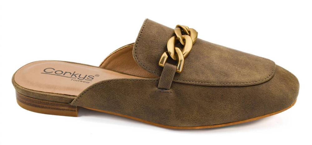 NEW CORKYS FOOTWEAR women's keepsake mule in tan